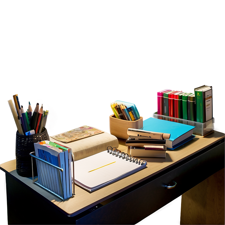 Study Desk Organization Ideas Png Nwg16 PNG