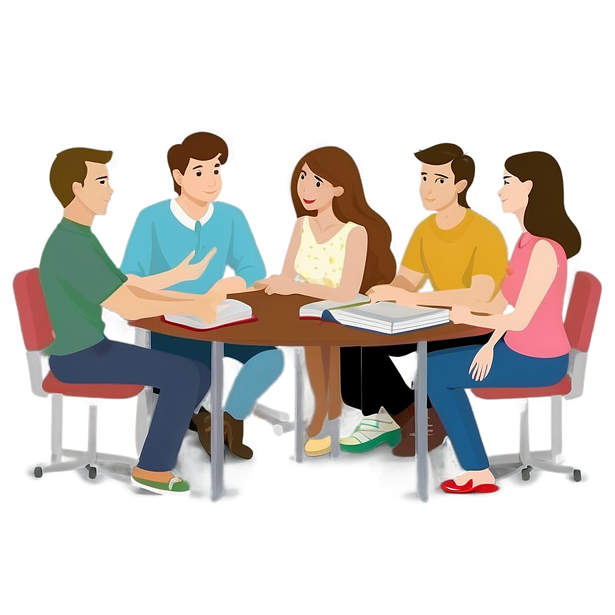 Download Study Group Cartoon Png 18 | Wallpapers.com