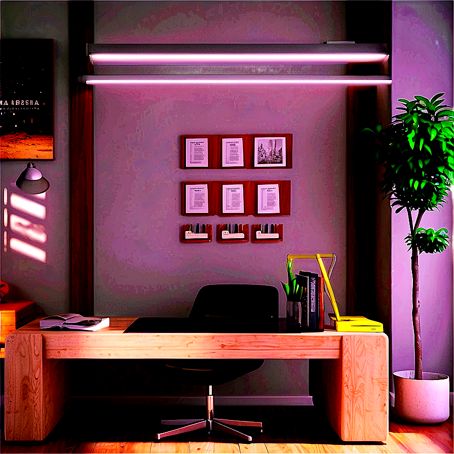 Study Room Decor Inspiration Png 05212024 PNG