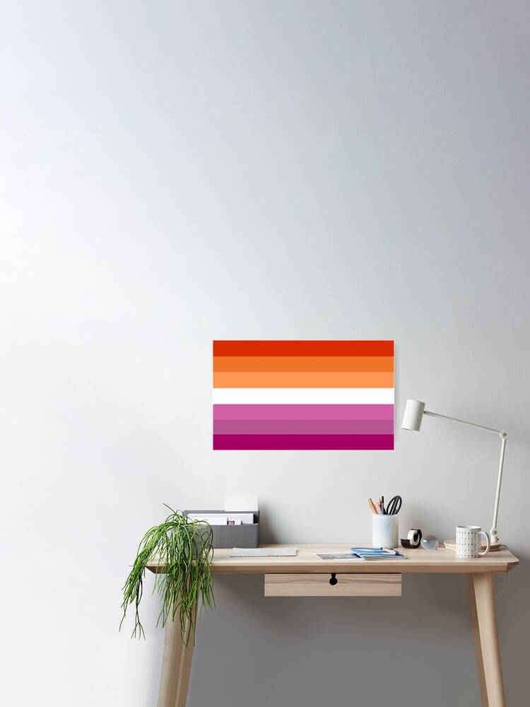 Study With Lesbian Flag Wallpaper