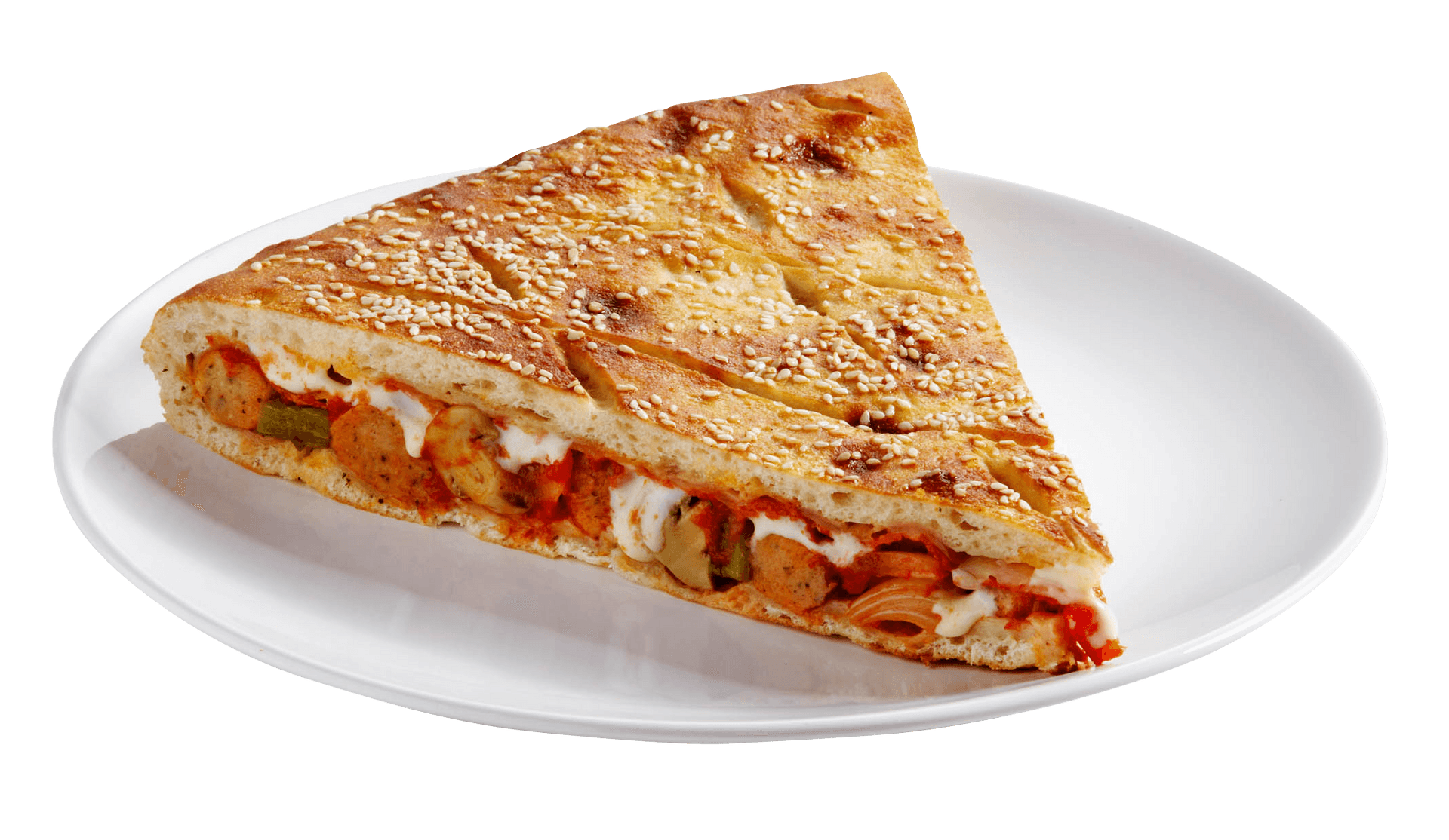 Stuffed Crust Pizza Slice PNG