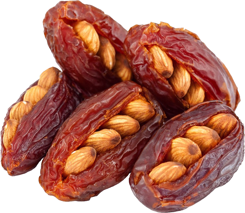 Stuffed Dateswith Almonds PNG