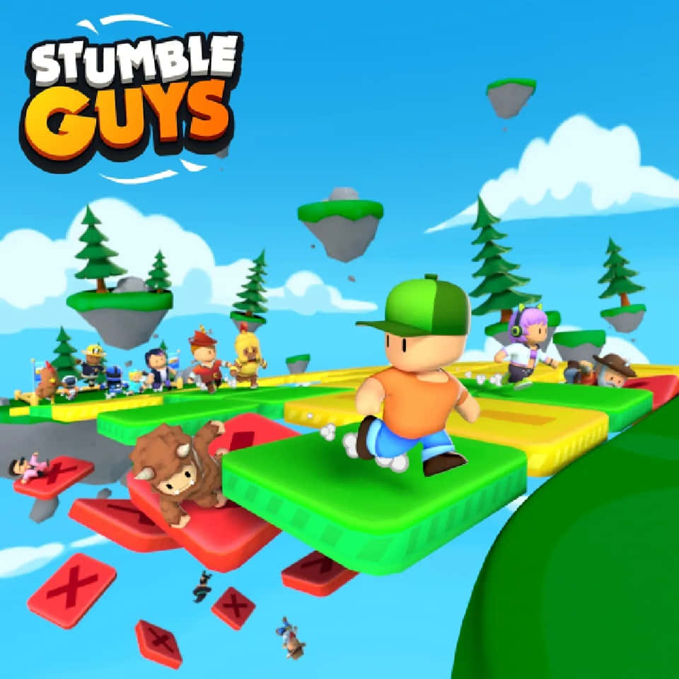 Stumble Guys Action Packed Gameplay Wallpaper