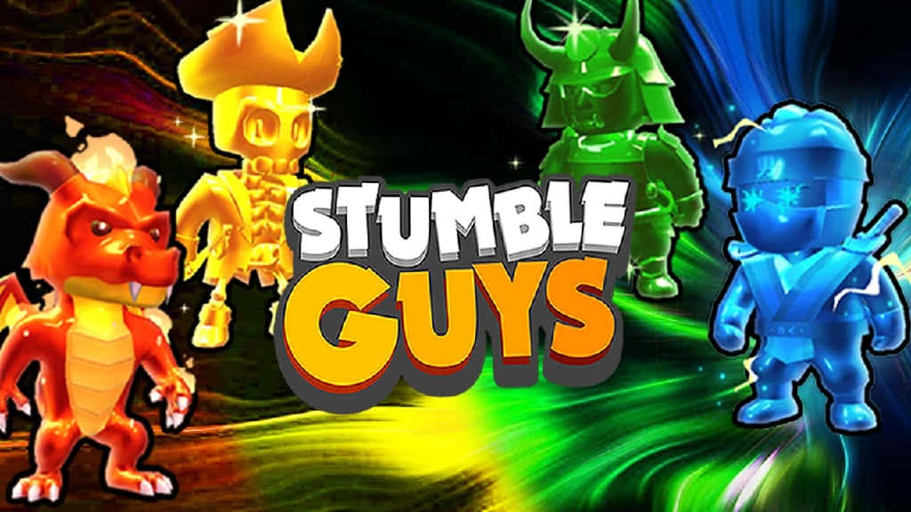 Stumble Guys Game Characters Costumes Wallpaper
