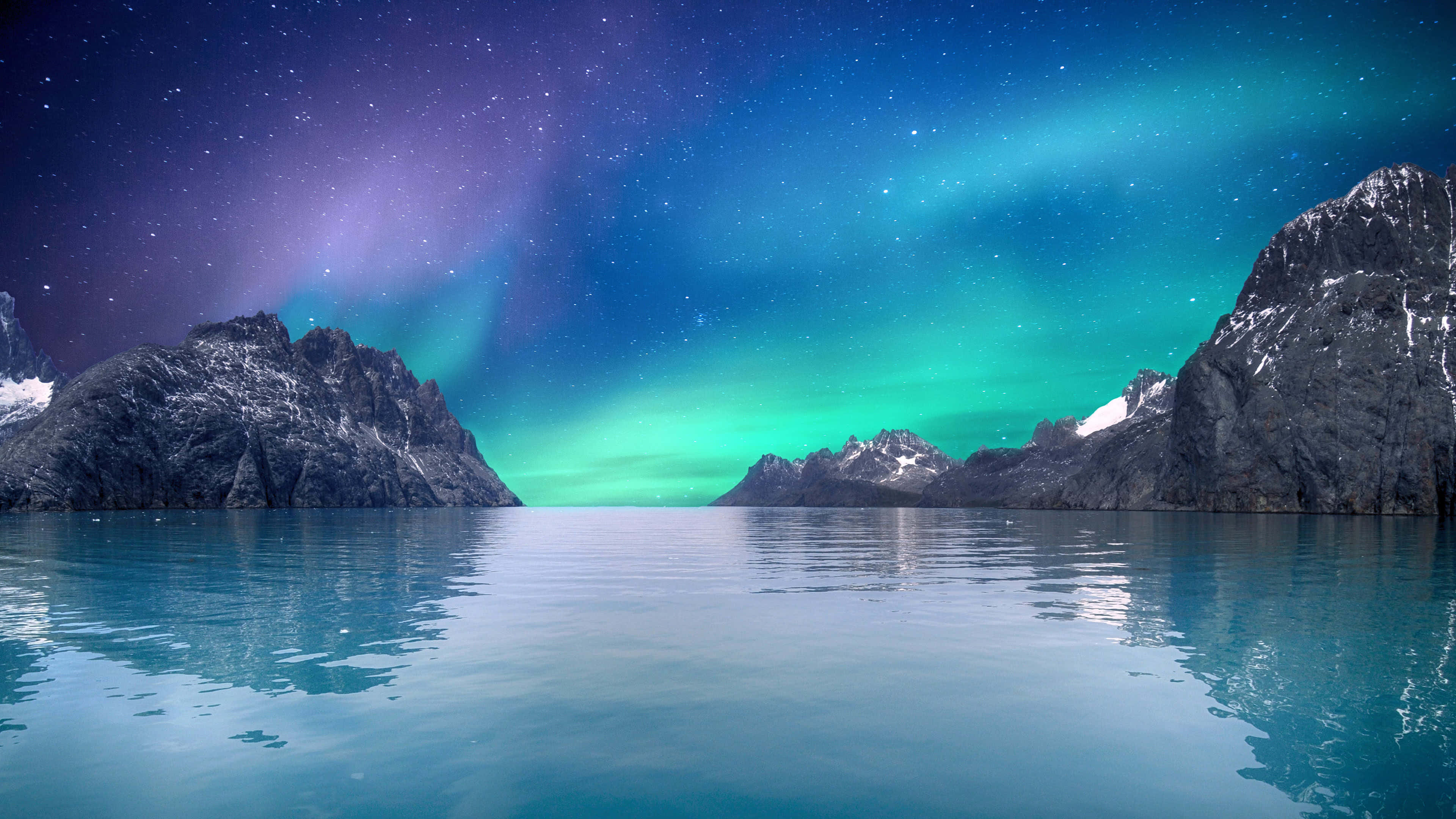 Stunning 4k Aurora Borealis Skyline Wallpaper
