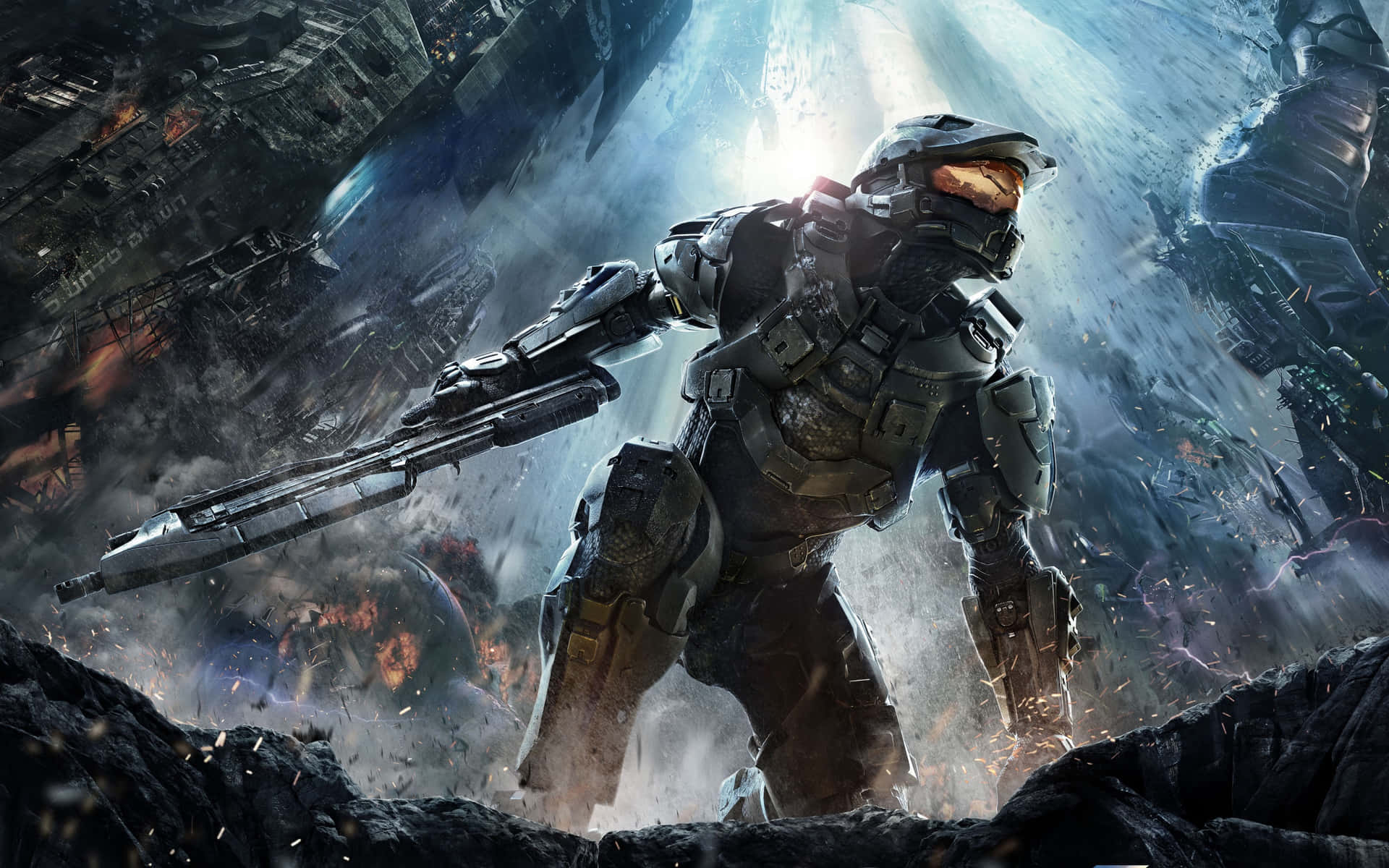 Stunning 4k Resolution Of Halo 5 Game Scene Wallpaper