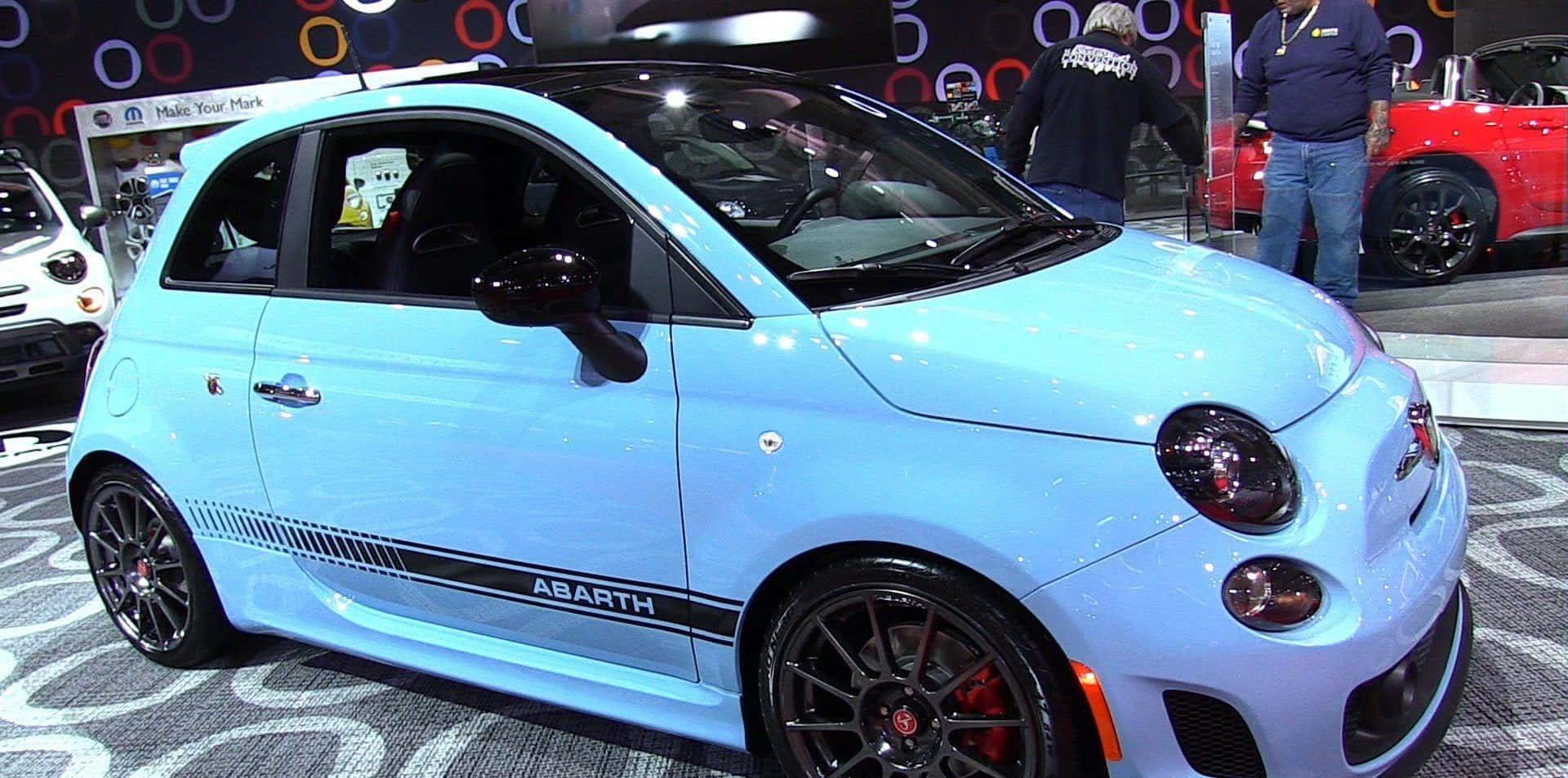 Stunning Abarth 595 On The Road Wallpaper