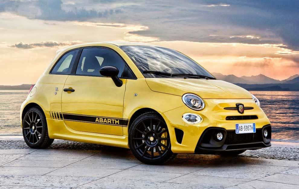 Stunning Abarth 595 - Unleashing Power And Style Wallpaper