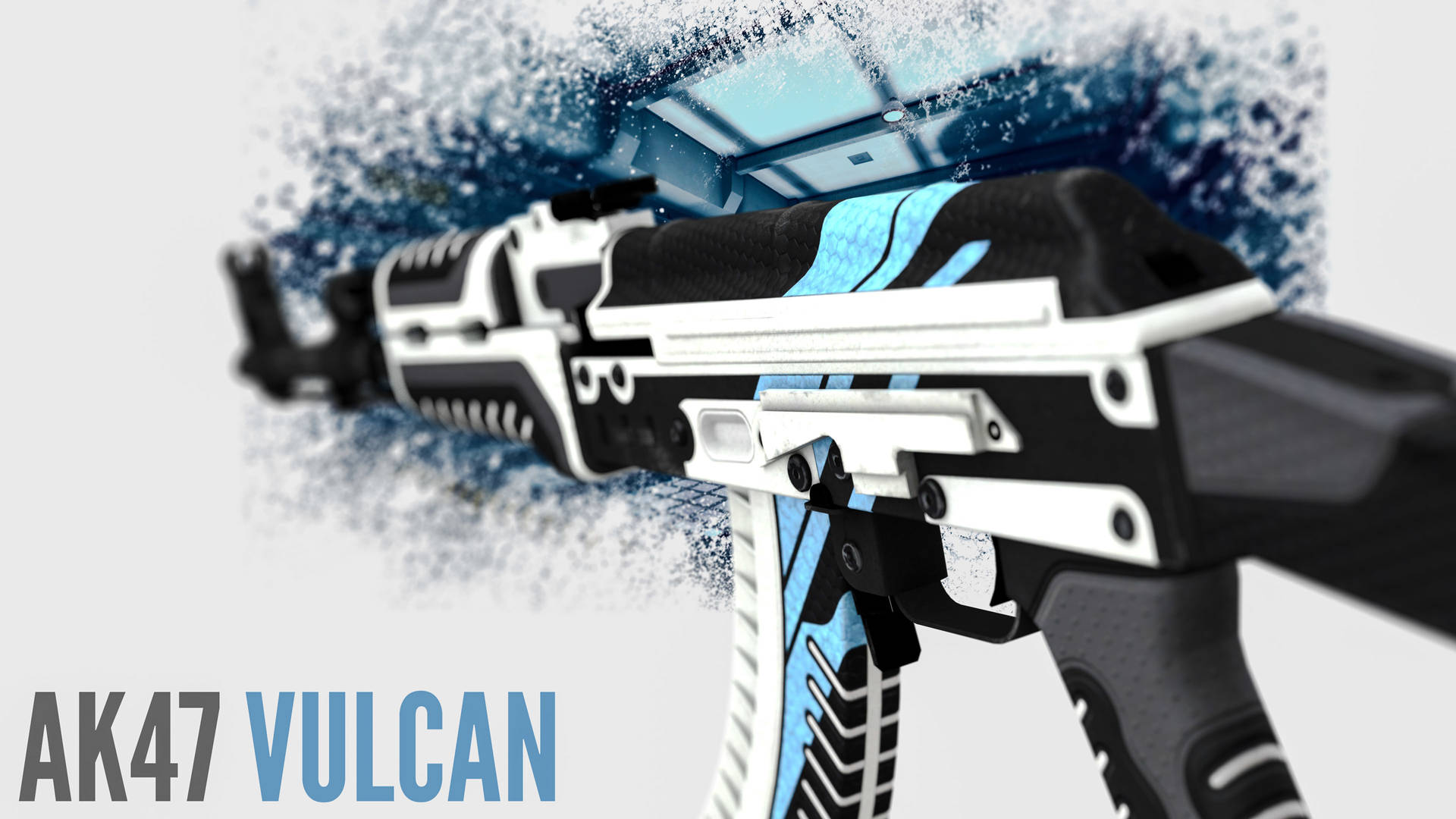 Download wallpaper the volcano, AK-47, Counter-Strike: Global Offensive, CS: GO, Vulcan, section games in resolution 1366x768