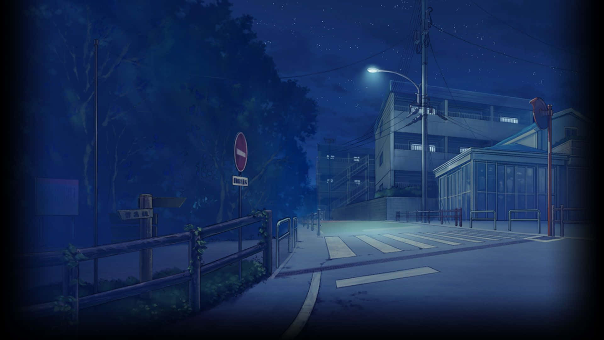 "stunning Anime Park View At Sunset" Wallpaper