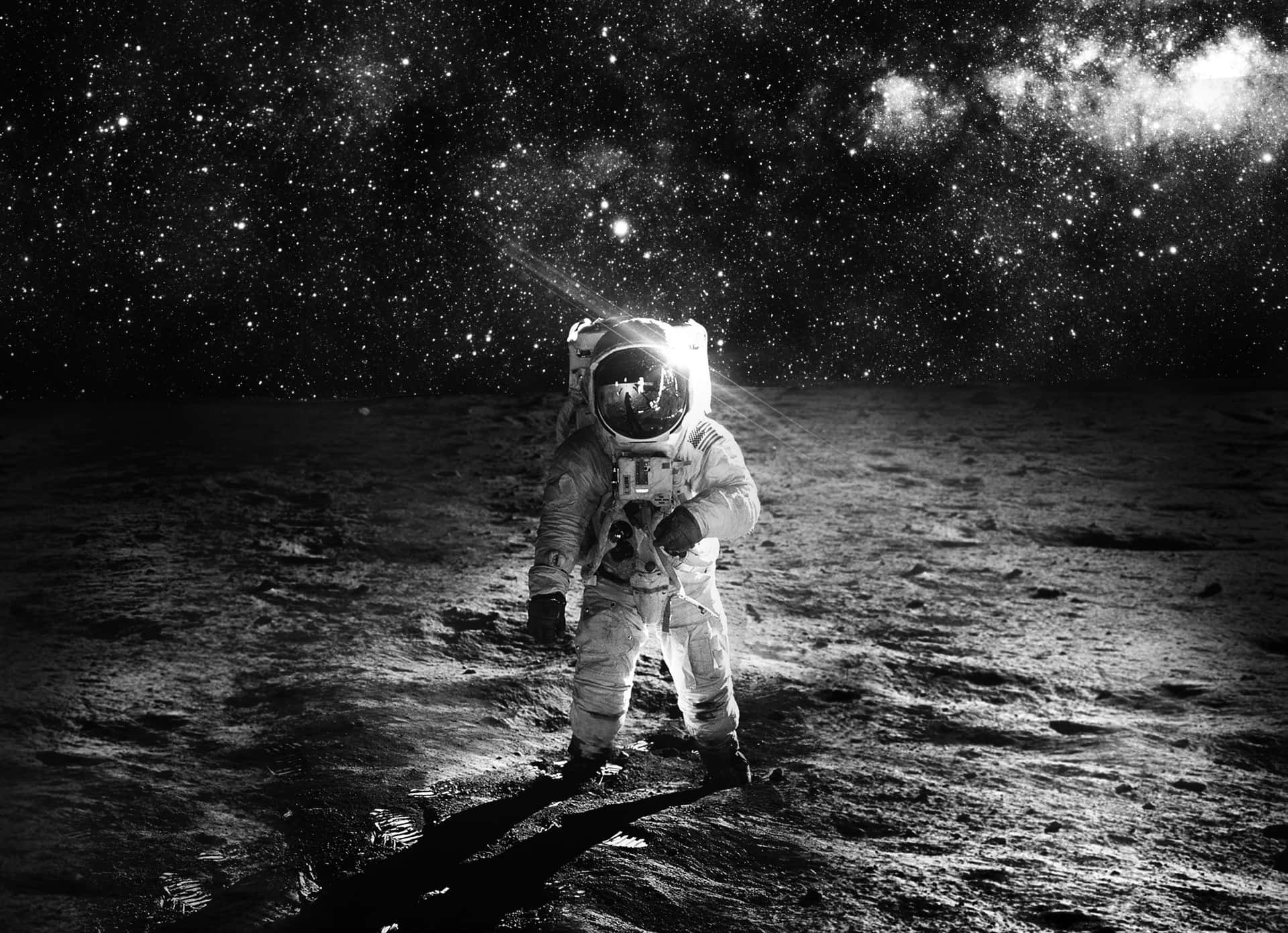 Stunning Astronaut In Space Wallpaper