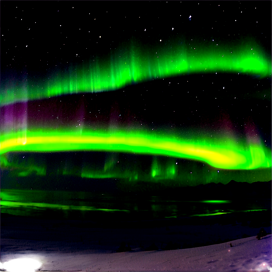 Stunning Aurora Boreal Panorama Png 7 PNG