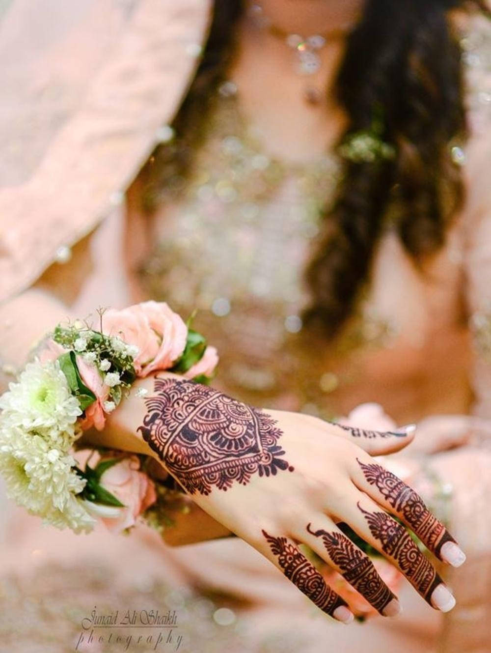 Stunning Bridal Henna Close-up Wallpaper