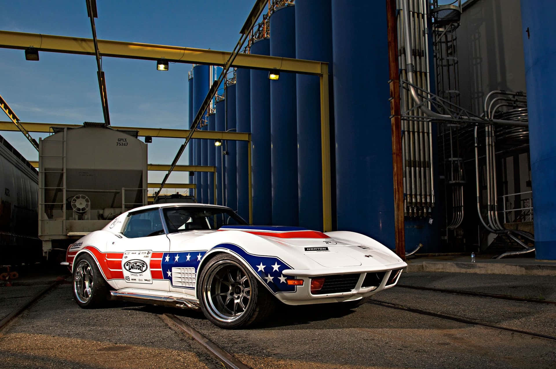 Stunning Chevrolet Corvette C3 In Iconic Red Wallpaper