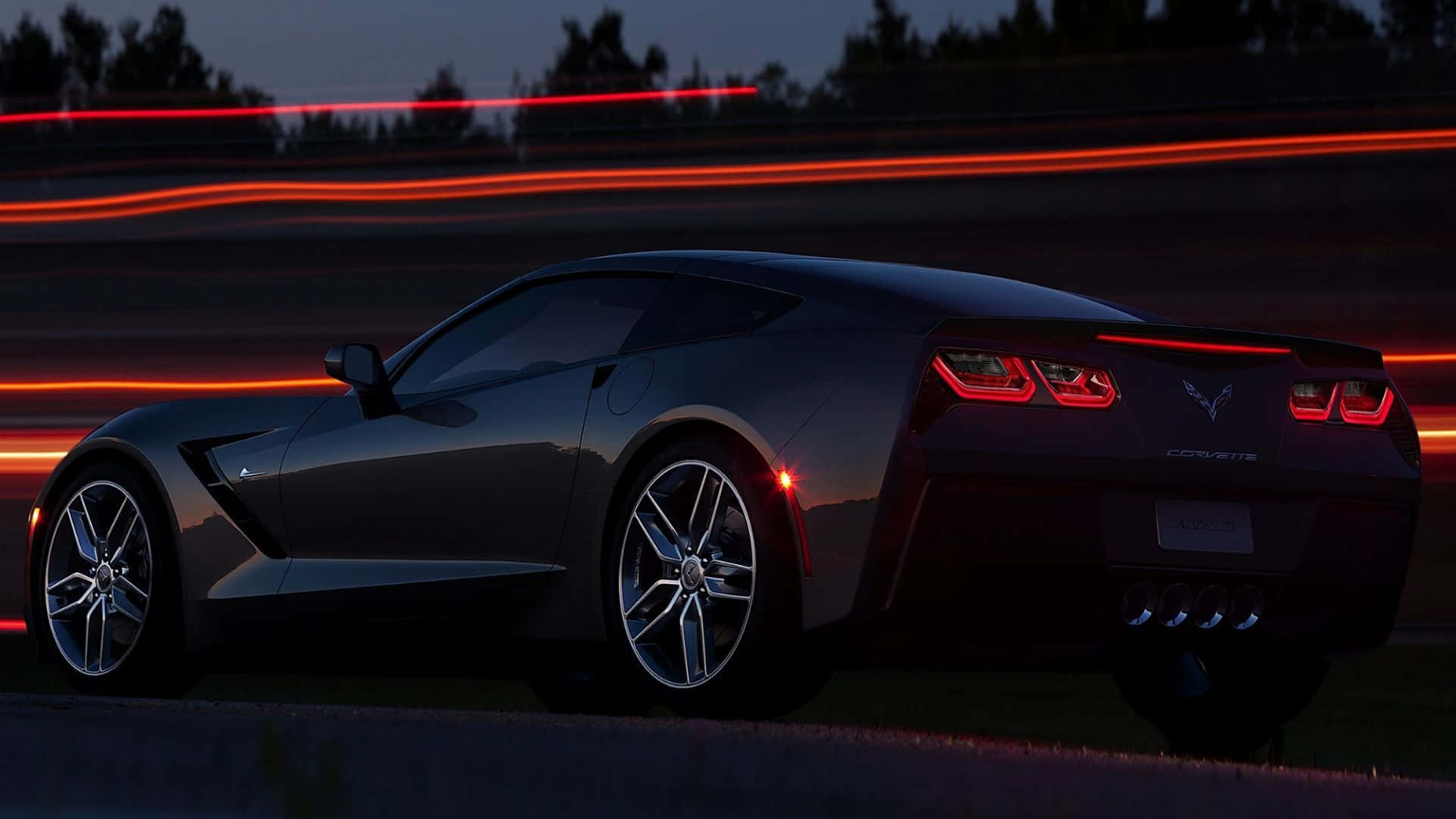 Stunning Chevrolet Corvette C7 Showcasing Power And Beauty Wallpaper