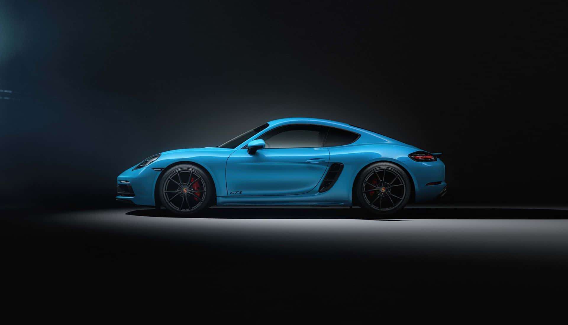 Stunning Illustration Of A Midnight Blue Porsche 718 Cayman Wallpaper