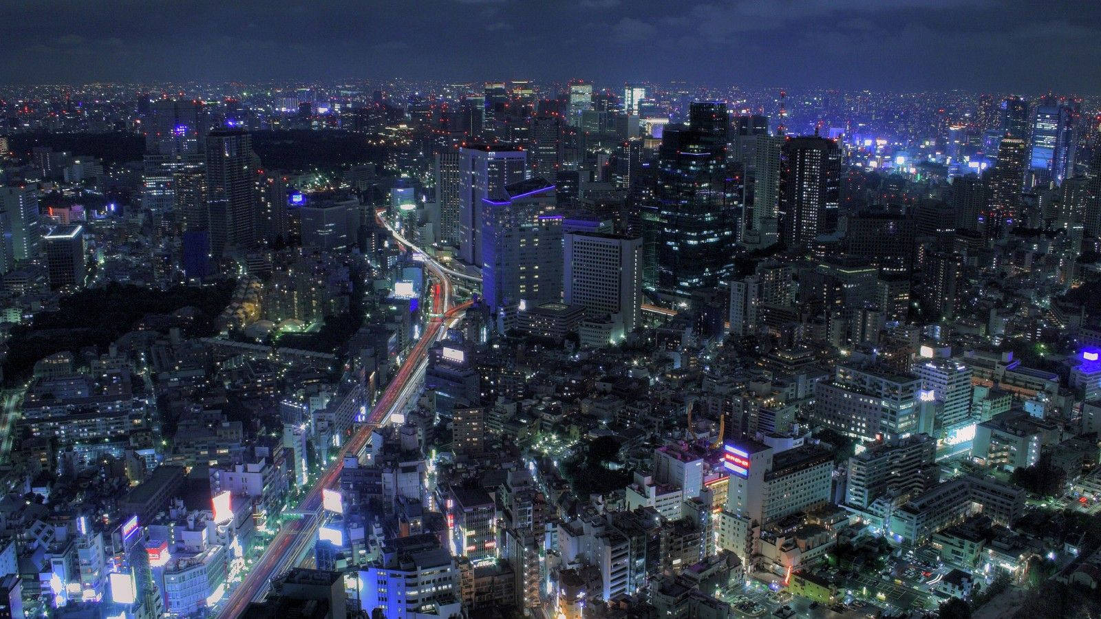 Stunning Japanese Anime City View Wallpaper