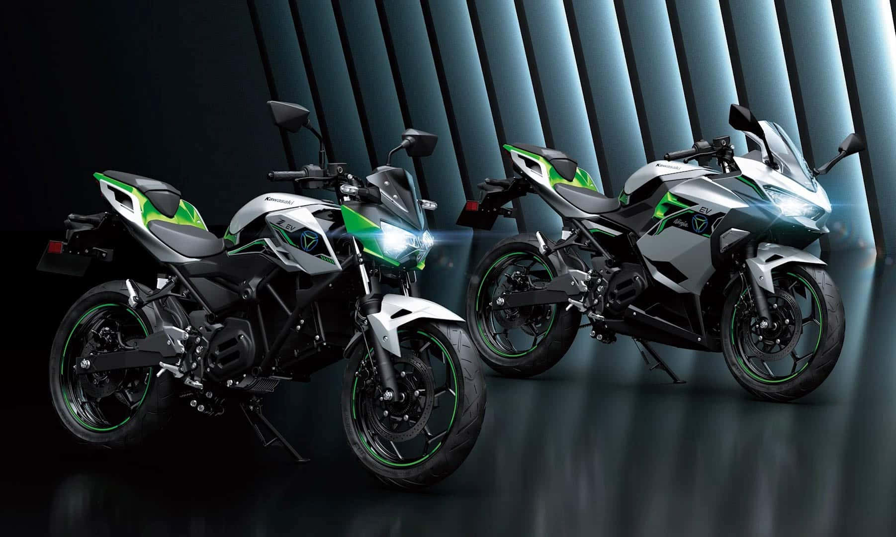 Stunning Kawasaki Motorcycle In Action Wallpaper