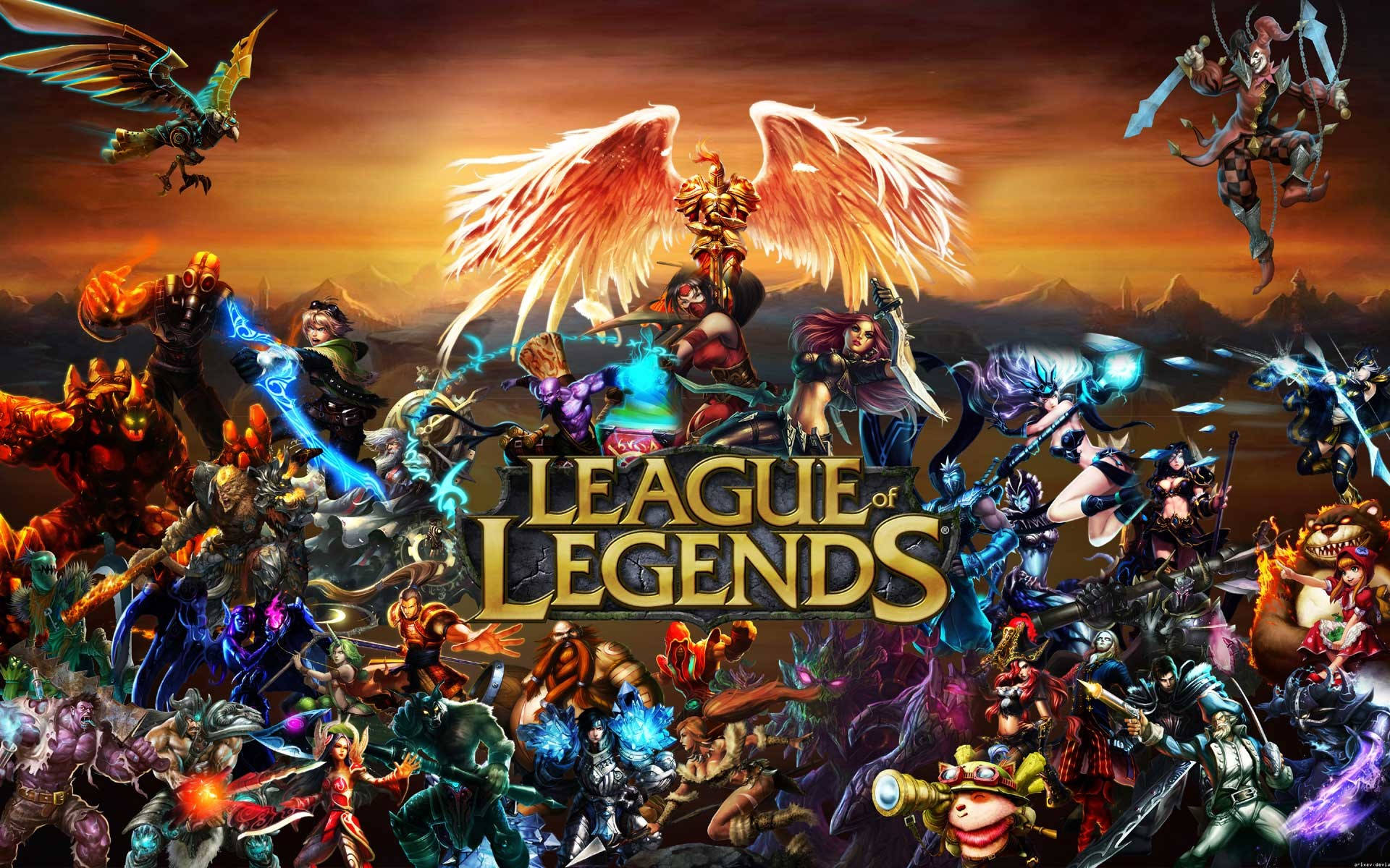 Impresionantefondo De Pantalla De League Of Legends Para El Escritorio Fondo de pantalla