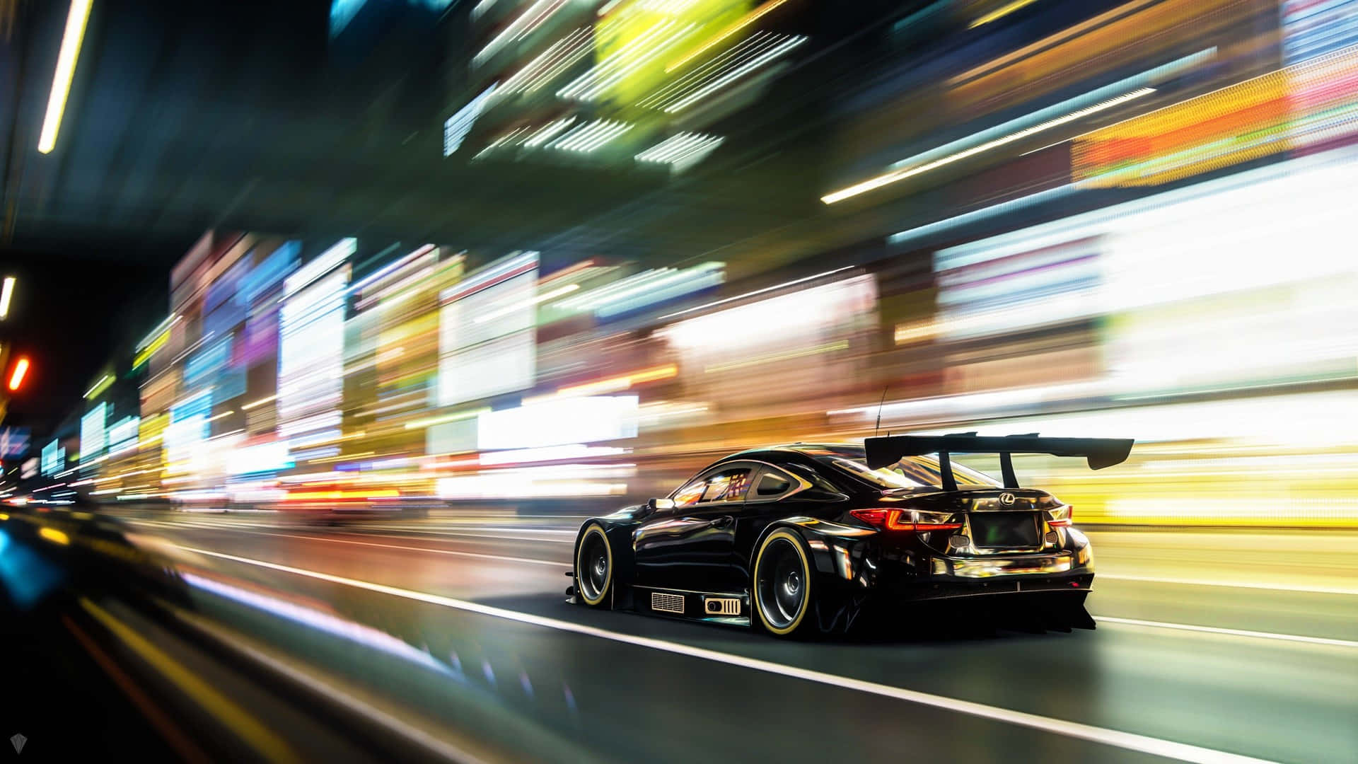 "stunning Lexus Rc In Full Throttle" Wallpaper