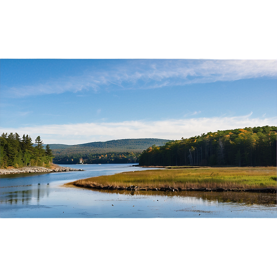 Stunning Maine Landscape Png Eqy79 PNG