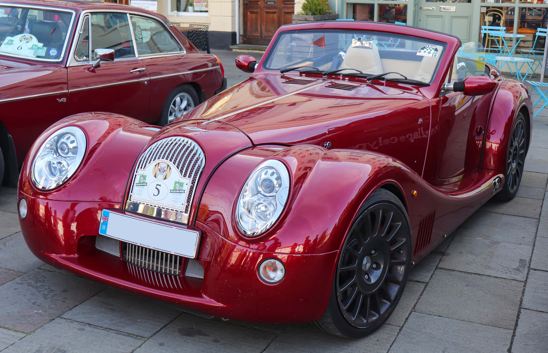 Stunning Morgan Aero 8 Cruising Down An Open Road Wallpaper