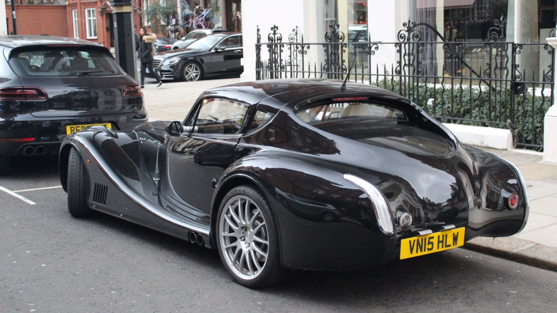 Stunning Morgan Aero Super Sports On Road. Wallpaper