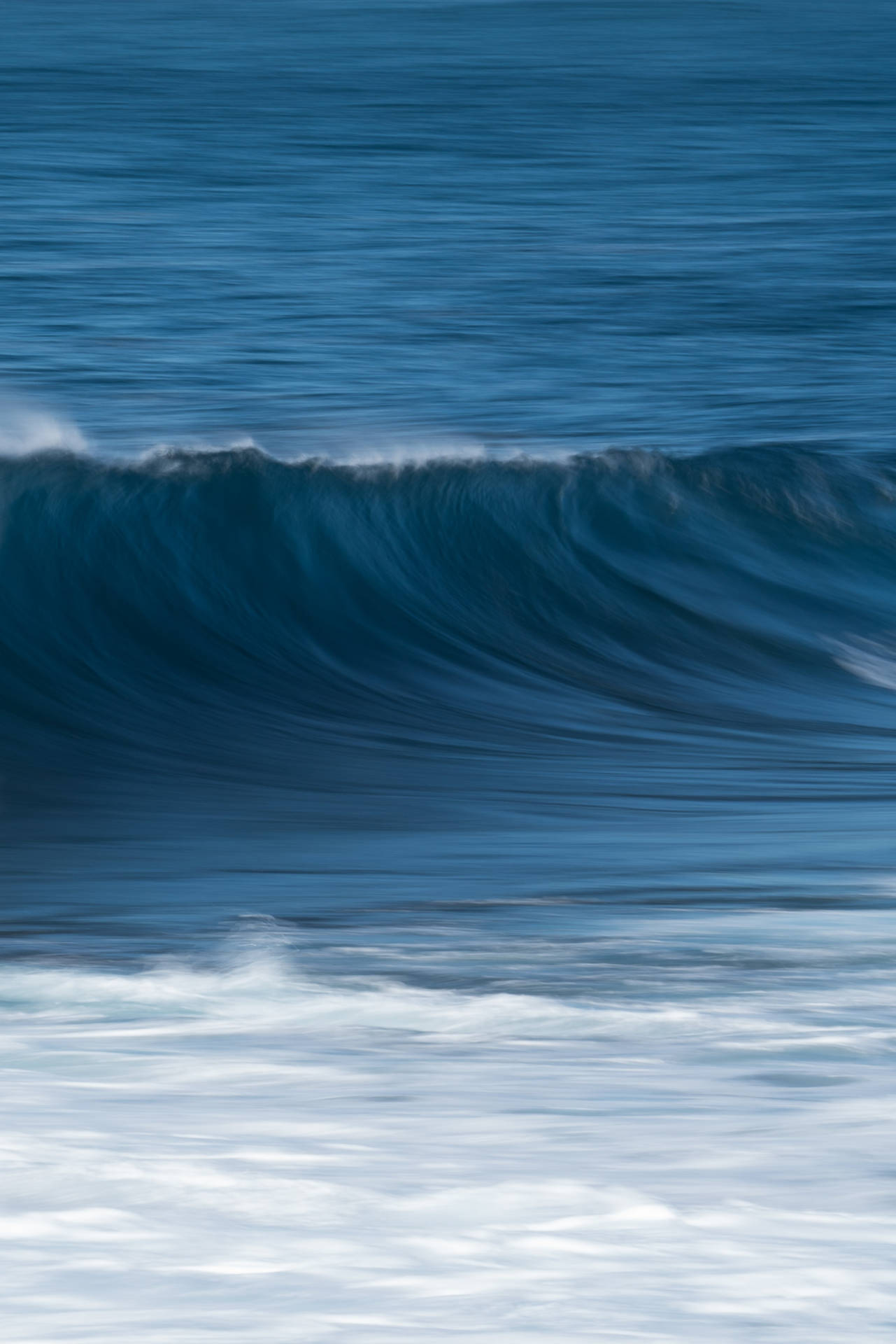 Impresionanteobra De Arte De Una Ola Azul Del Océano Fondo de pantalla