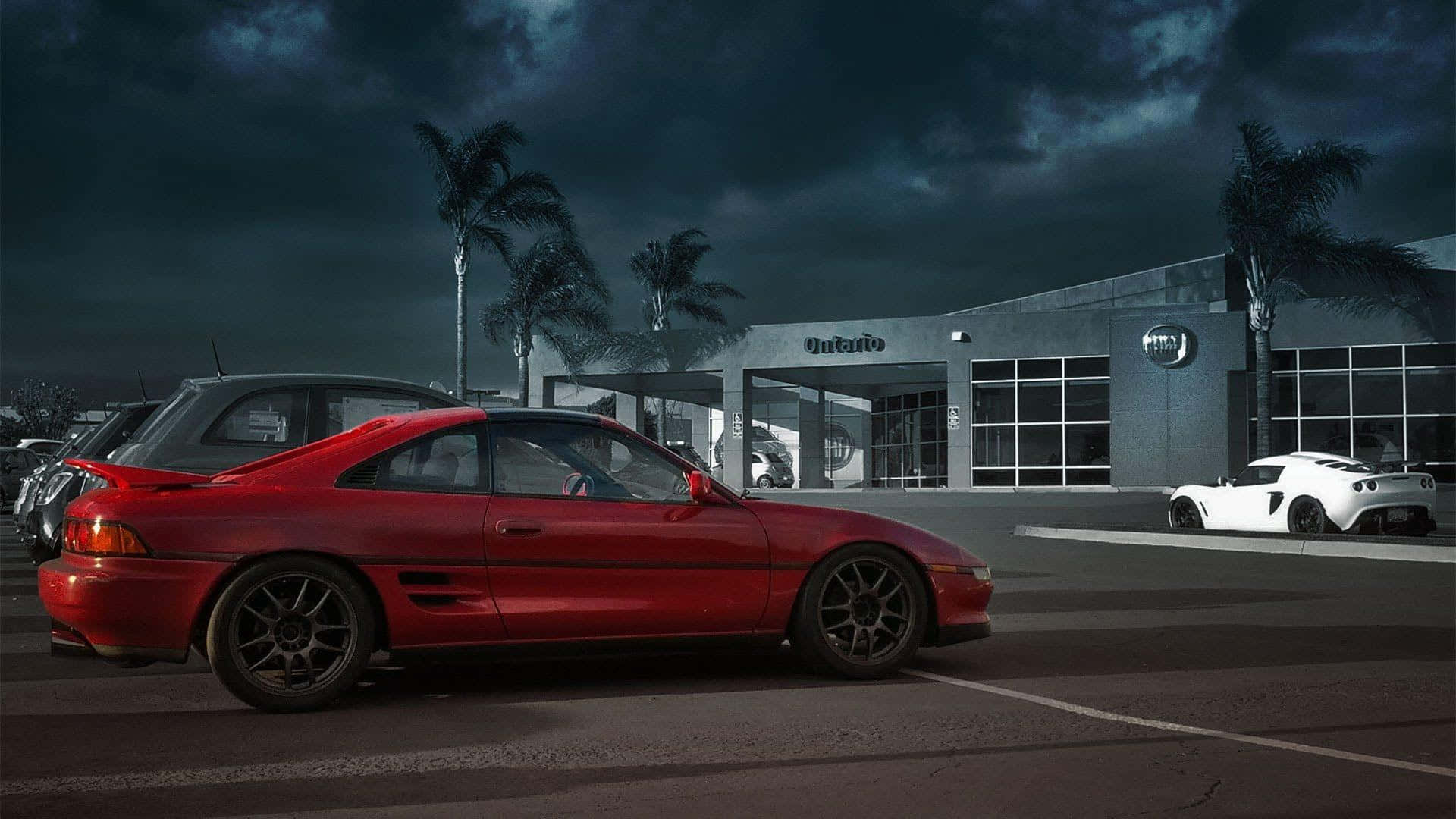 Stunning Picture Of A Vintage Toyota Mr2 Wallpaper