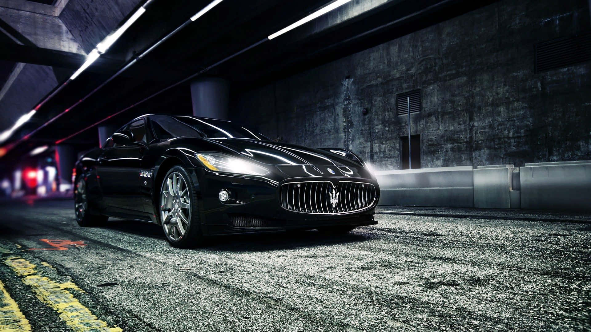 Stunning Profile View Of Maserati Granturismo Wallpaper