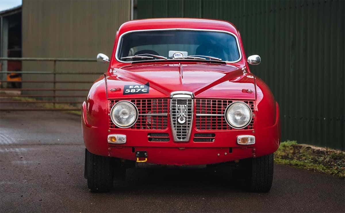 Stunning Saab 96 Classic In Pristine Condition Wallpaper