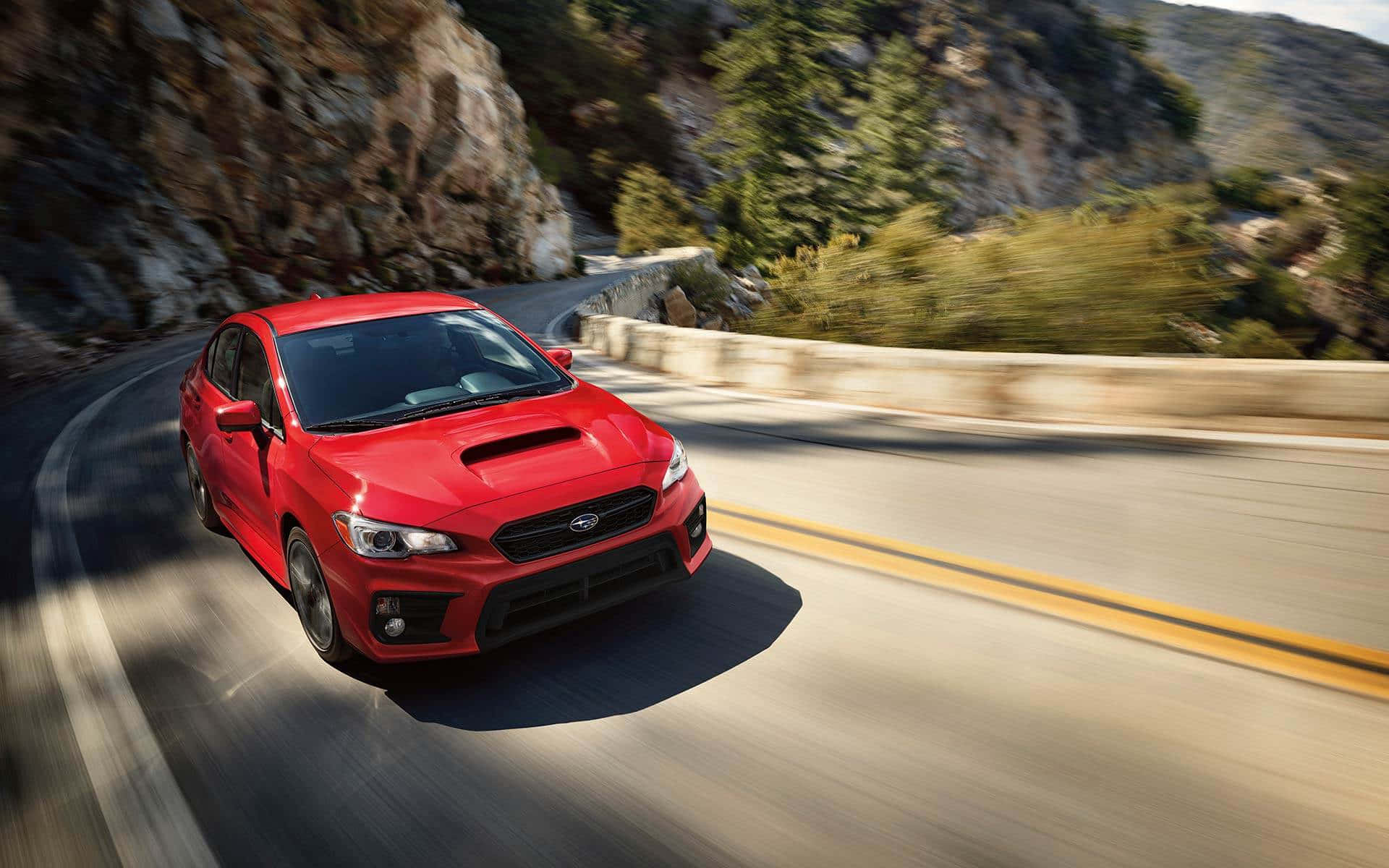 Stunning Subaru Wrx In Action Wallpaper