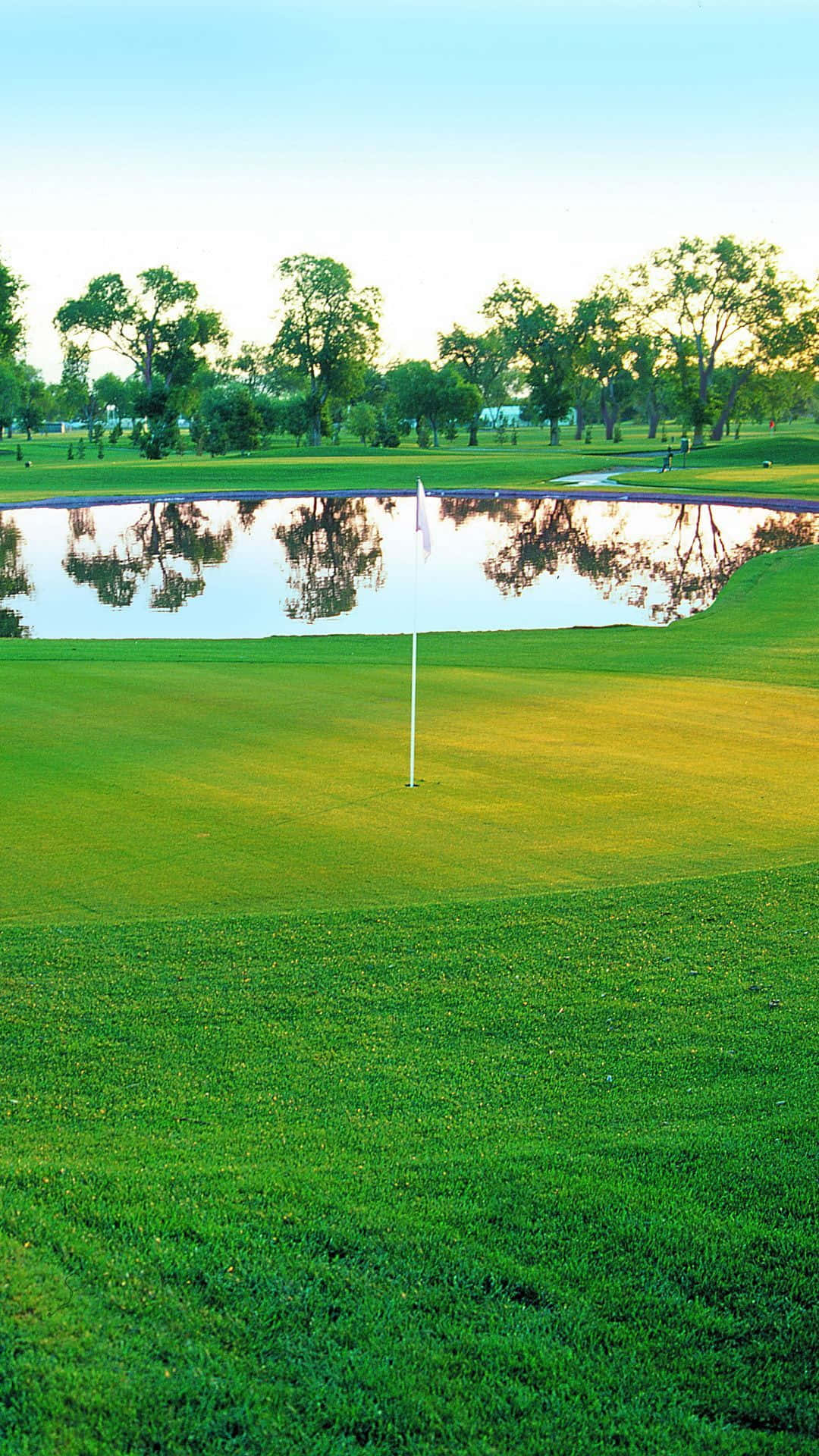 Stunning Sunrise On Pristine Golf Course