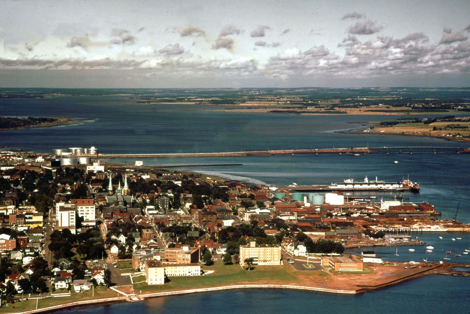 Stunning Sunset Over Charlottetown Harbor Wallpaper