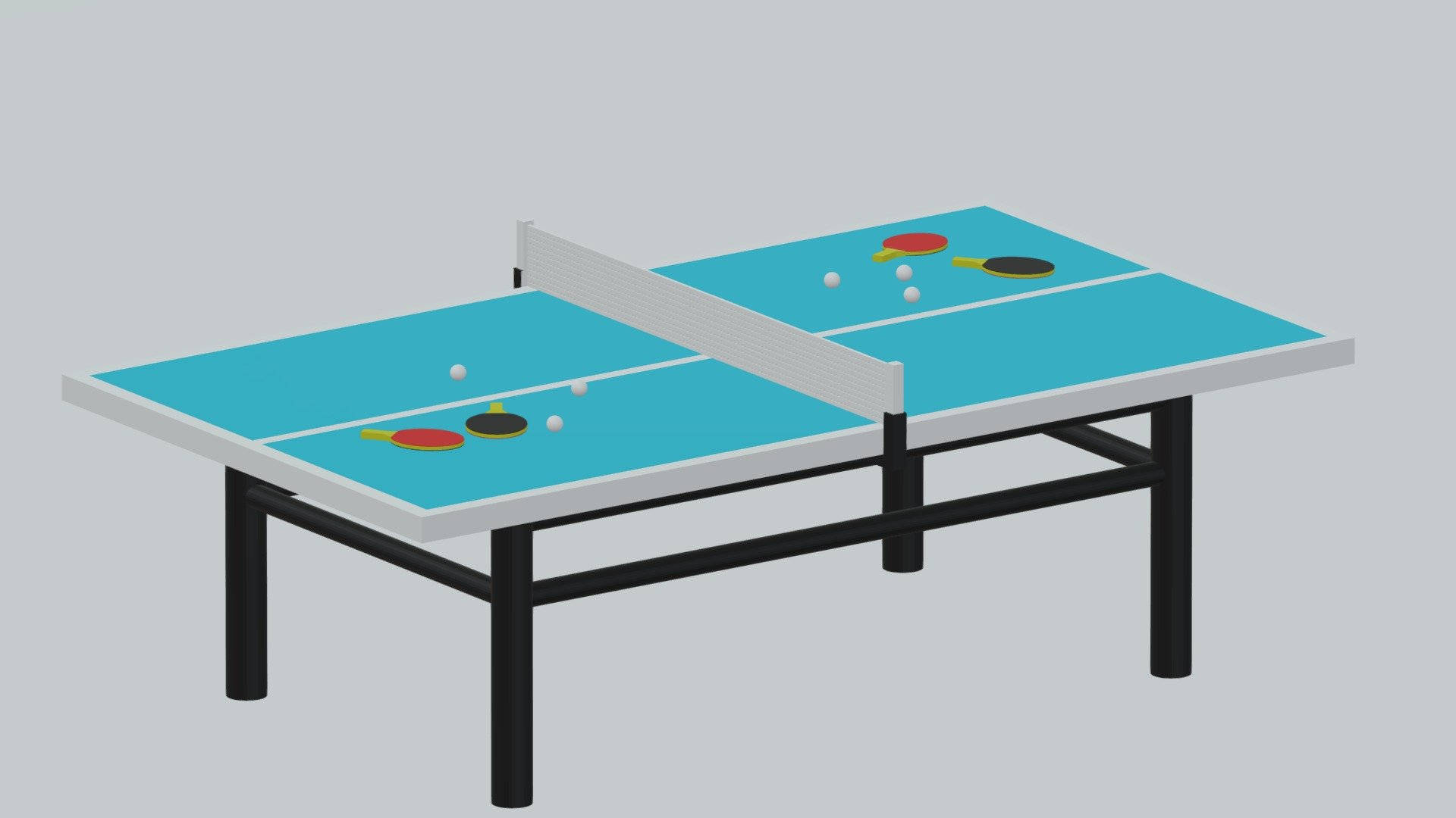 Splendido Set Da Ping Pong Sfondo