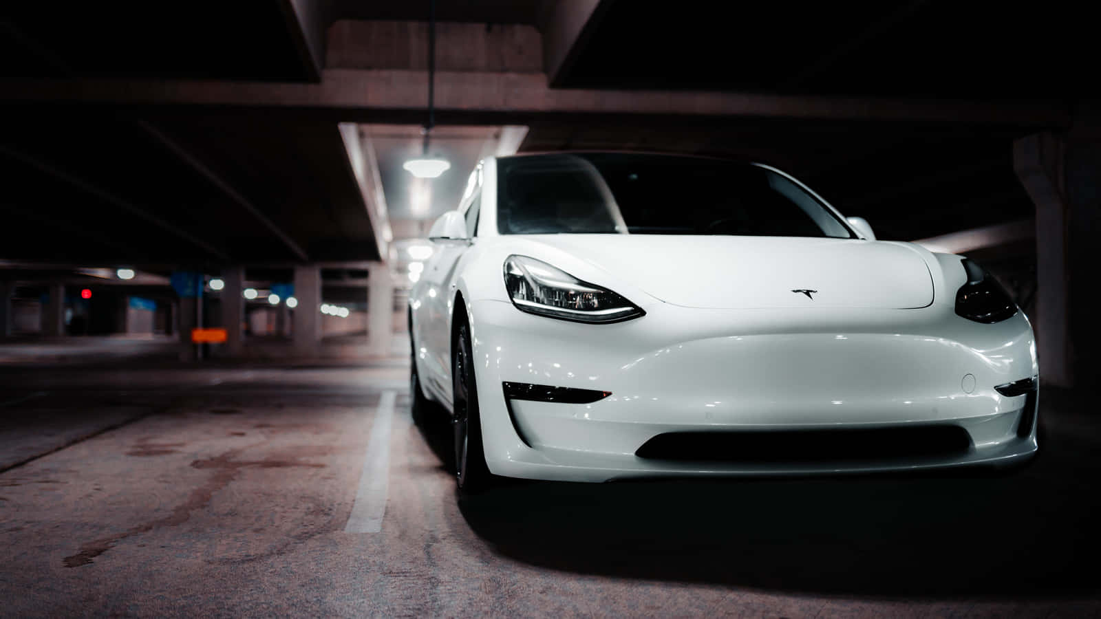 Stunning Tesla Model 3 - A Fusion Of Technology And Elegance. Wallpaper