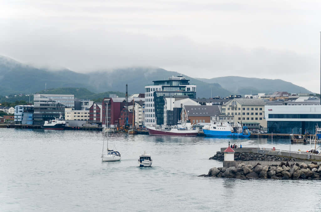 "stunning View Of Bodø City" Wallpaper