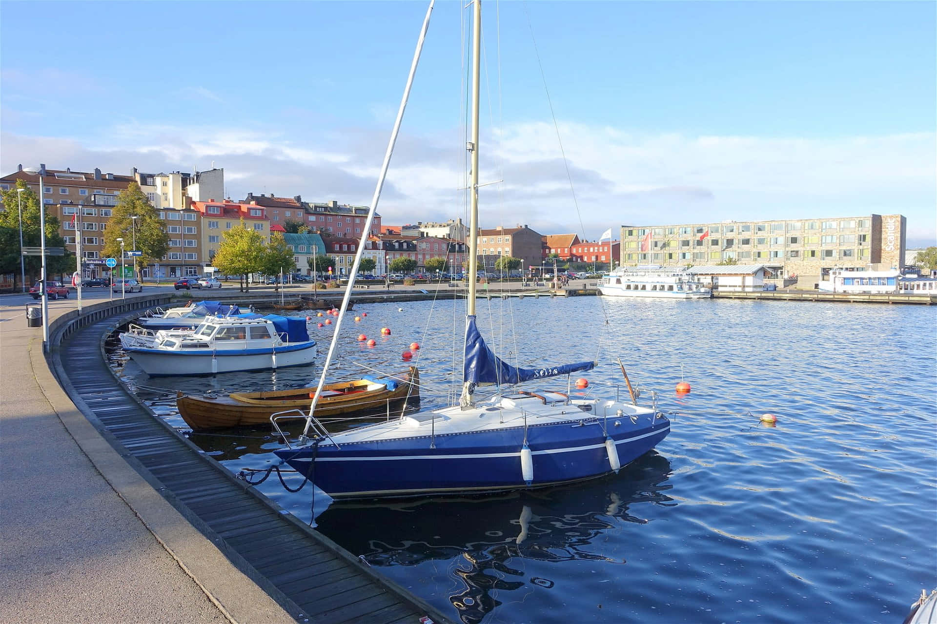 Stunning View Of The Iconic Admiralty Church In Karlskrona Wallpaper