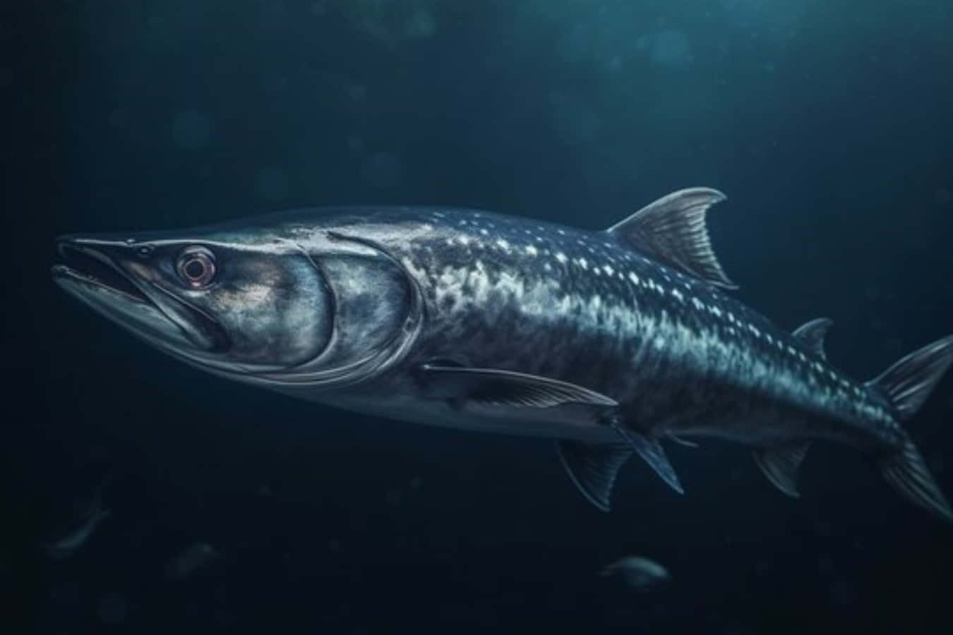 Stunning Wahoo Leaping Out Of The Ocean Wallpaper