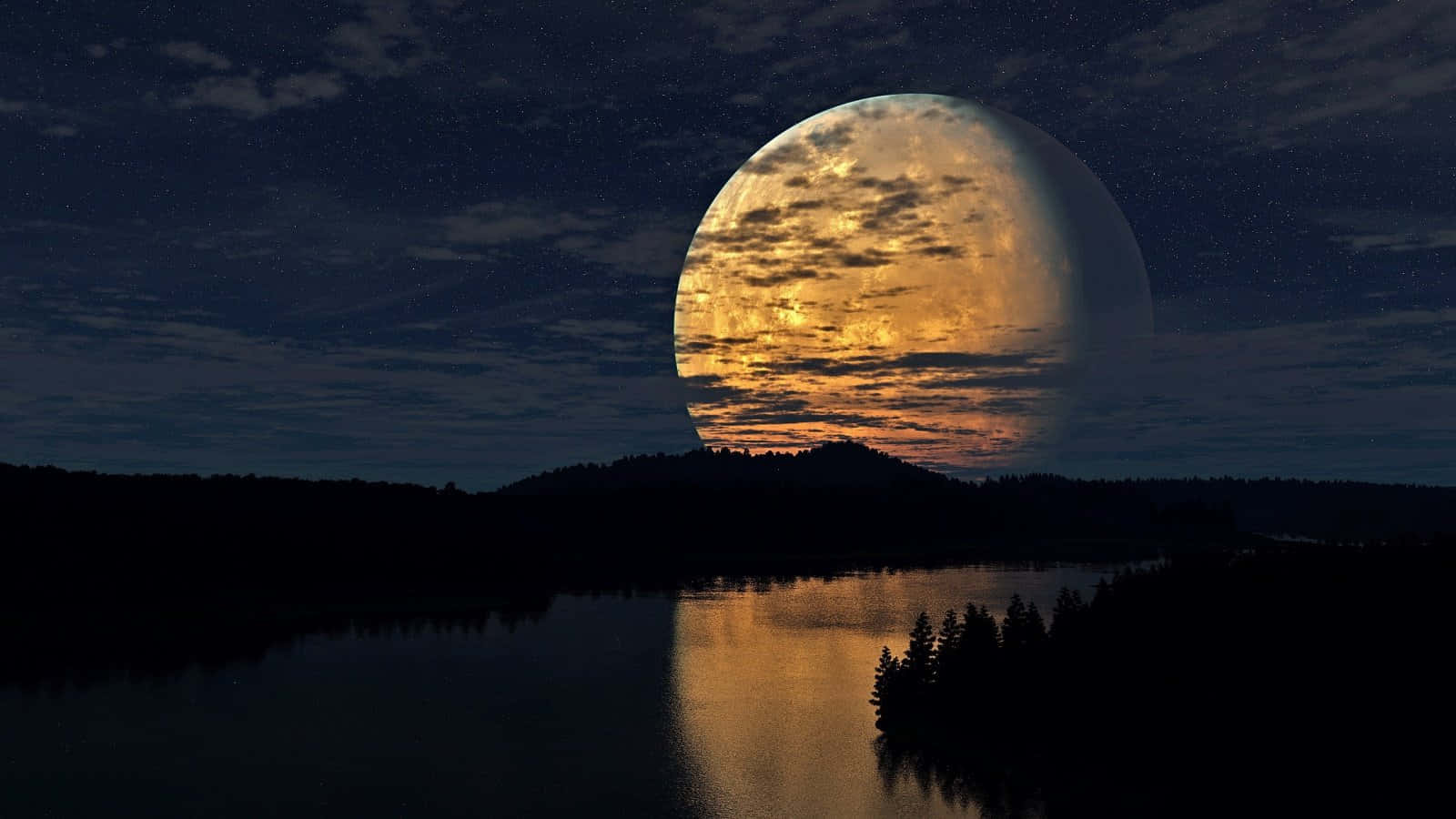 Stunningly Surreal Moon Landscape Wallpaper