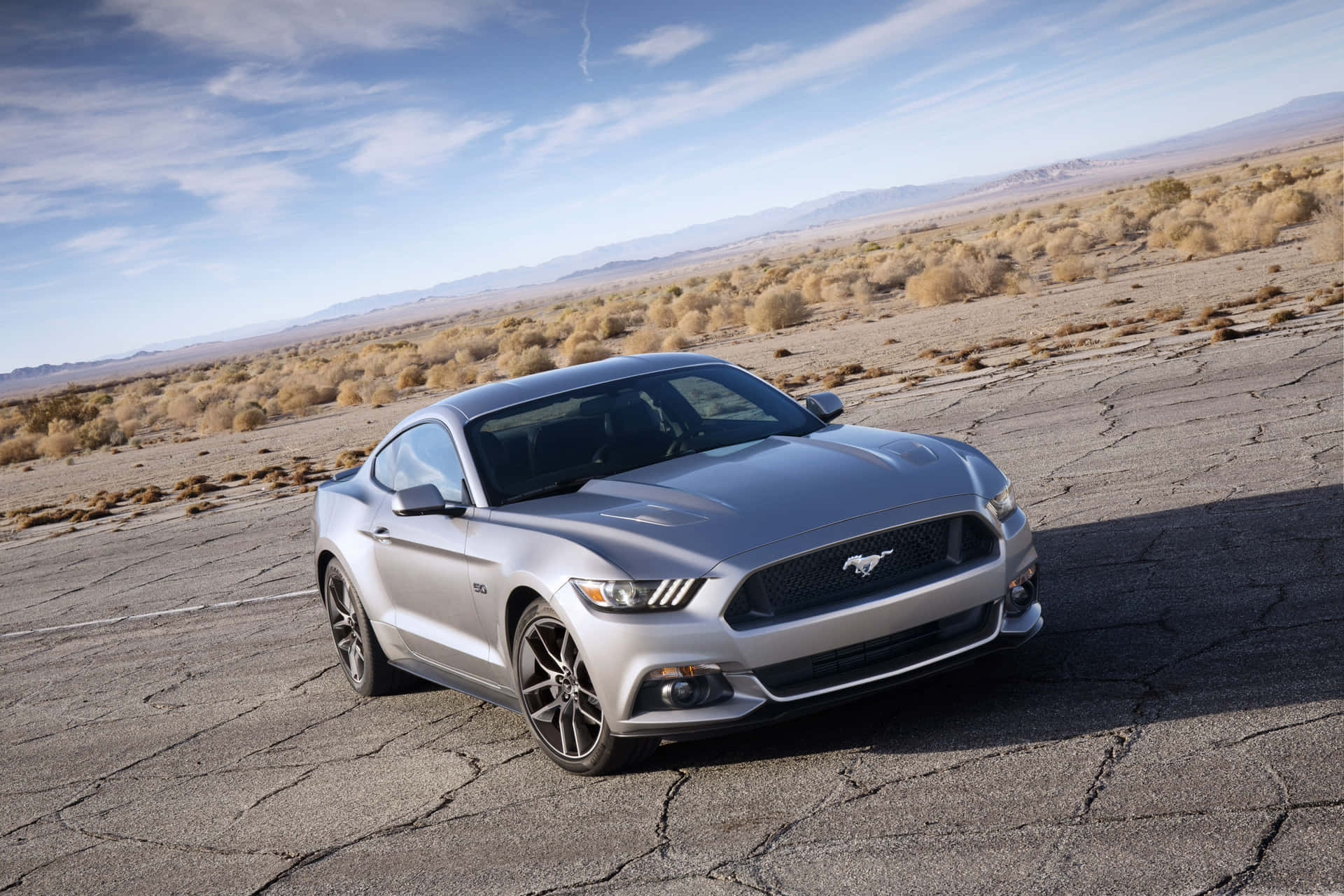 Stupendaford Mustang Che Ruggisce Lungo La Strada