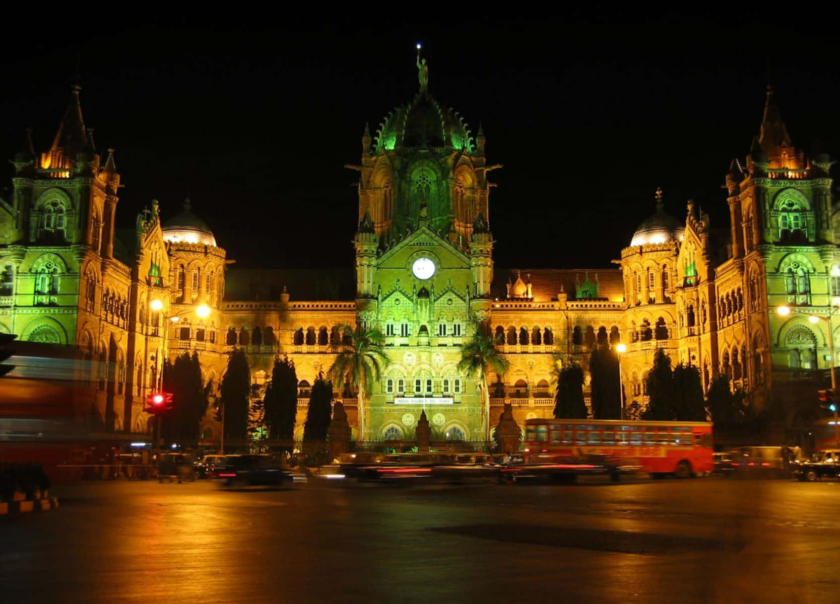 Stupendavista Dello Skyline Della Città Di Mumbai Riflessa Al Crepuscolo