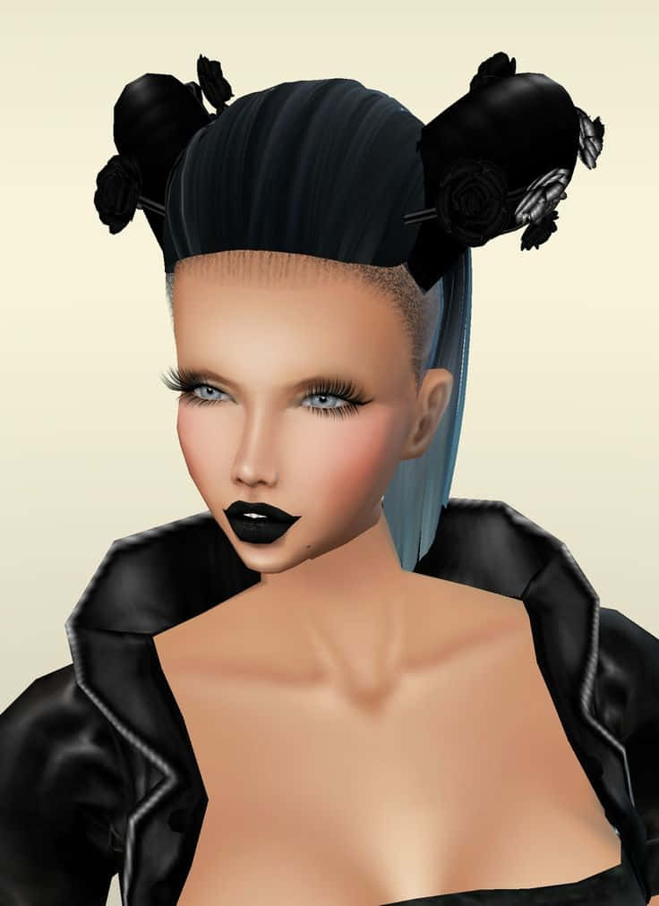 Stupendoavatar Imvu In Posa In Uno Spazio Abitativo Chic.