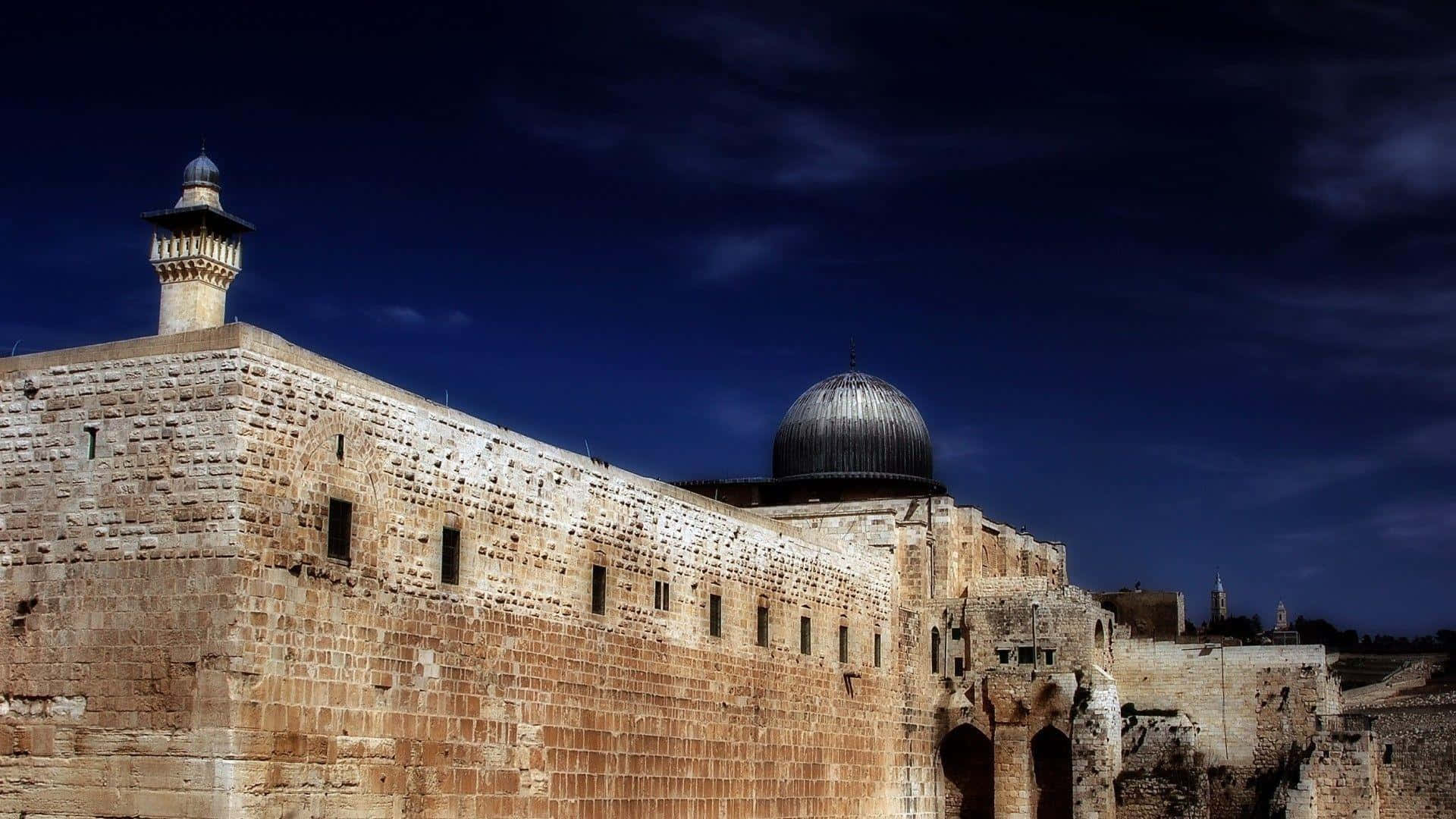 Stupendotramonto Sulla Città Antica Di Gerusalemme, Israele.