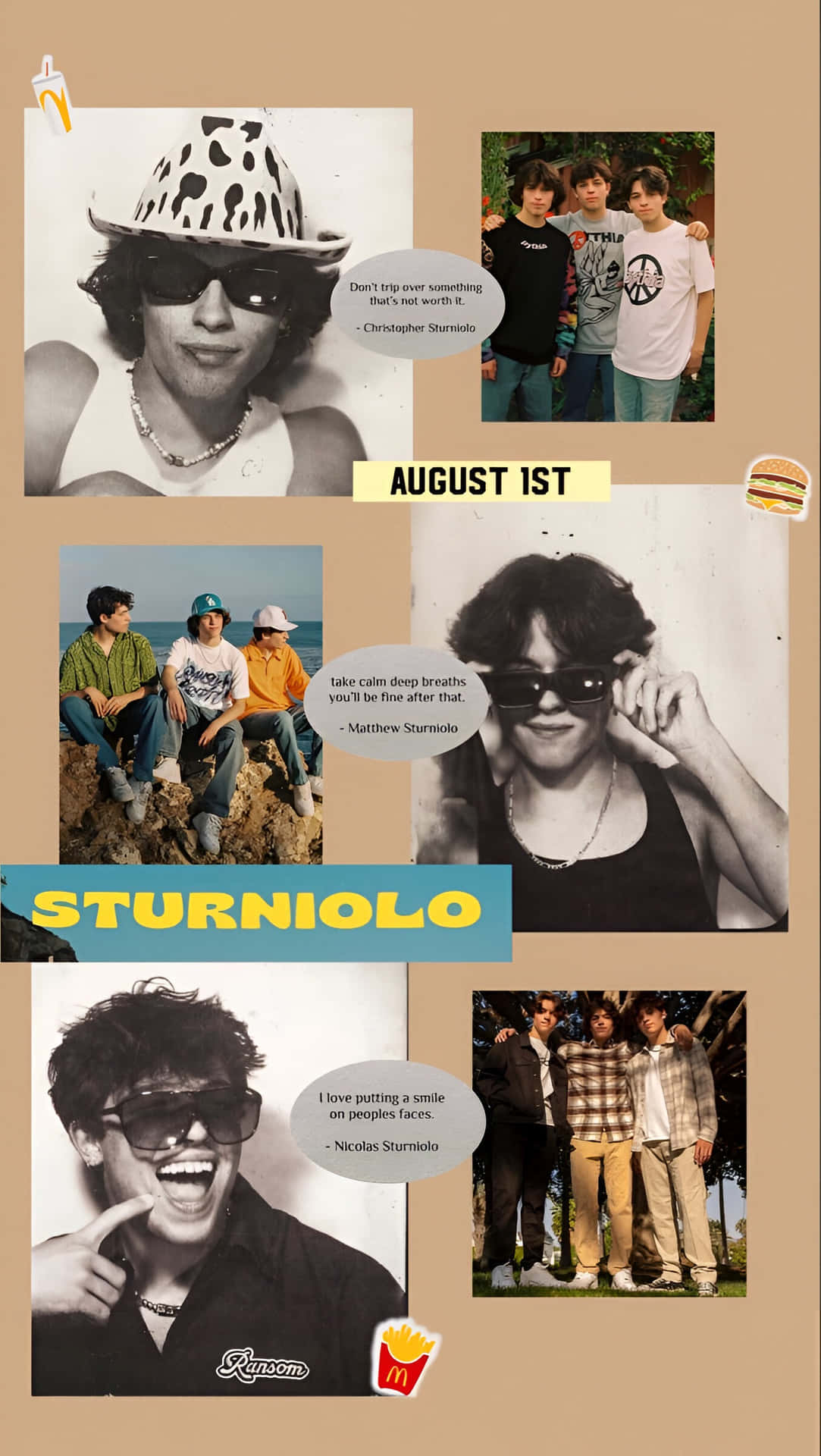 Sturniolo_ Triplets_ Collage Wallpaper