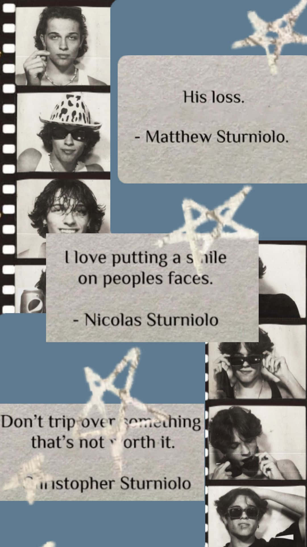 Sturniolo_ Triplets_ Quotes_ Collage Wallpaper
