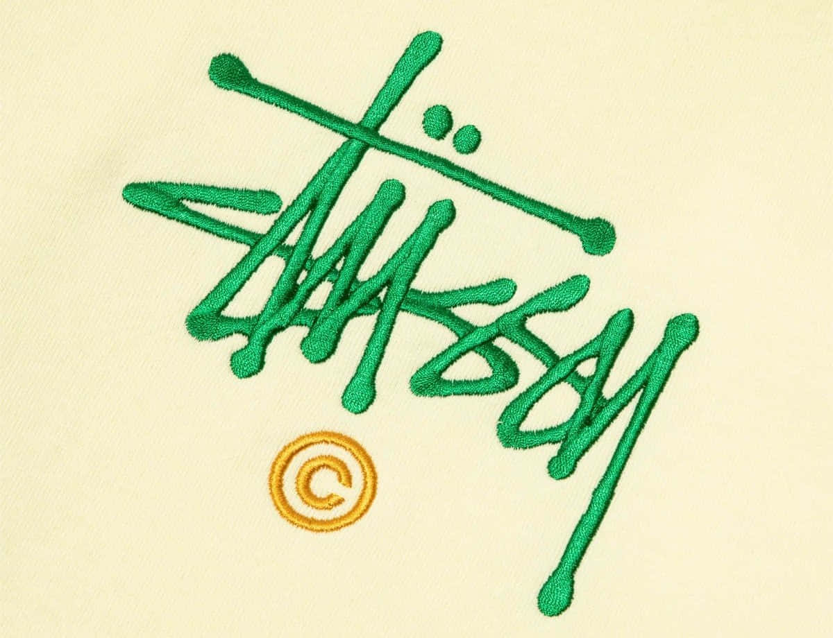 Stussy Logo Embroidery Wallpaper