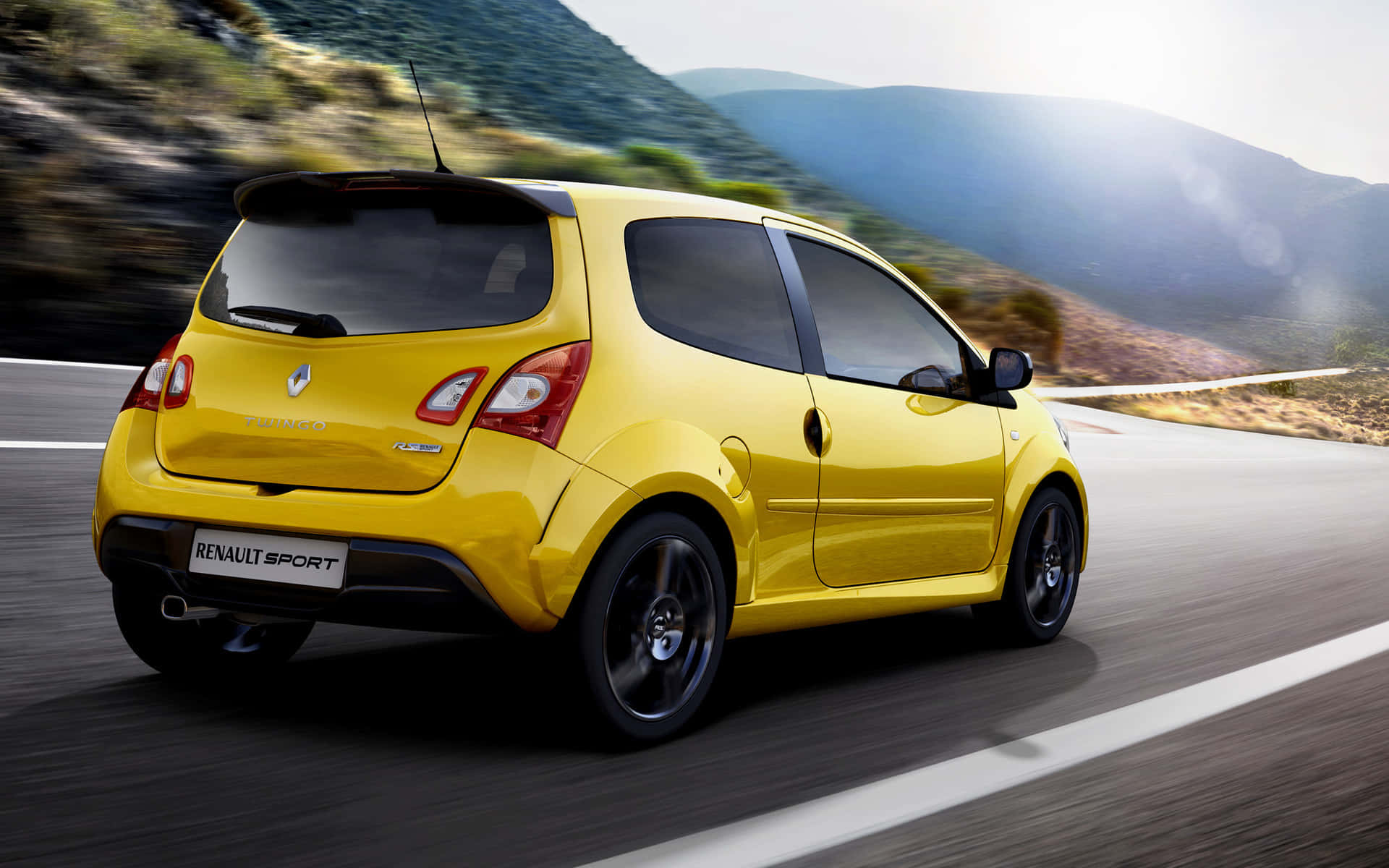 Stylish And Trendy Renault Twingo On The City Streets. Wallpaper
