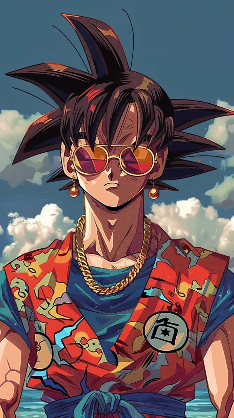 Stylish Anime Character Gucci Outfit Wallpaper