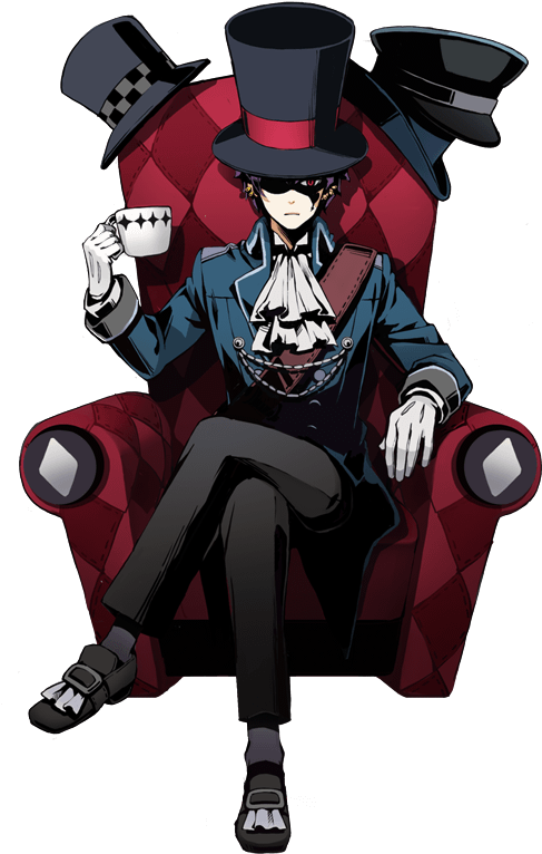 Stylish Anime Character Red Armchair PNG